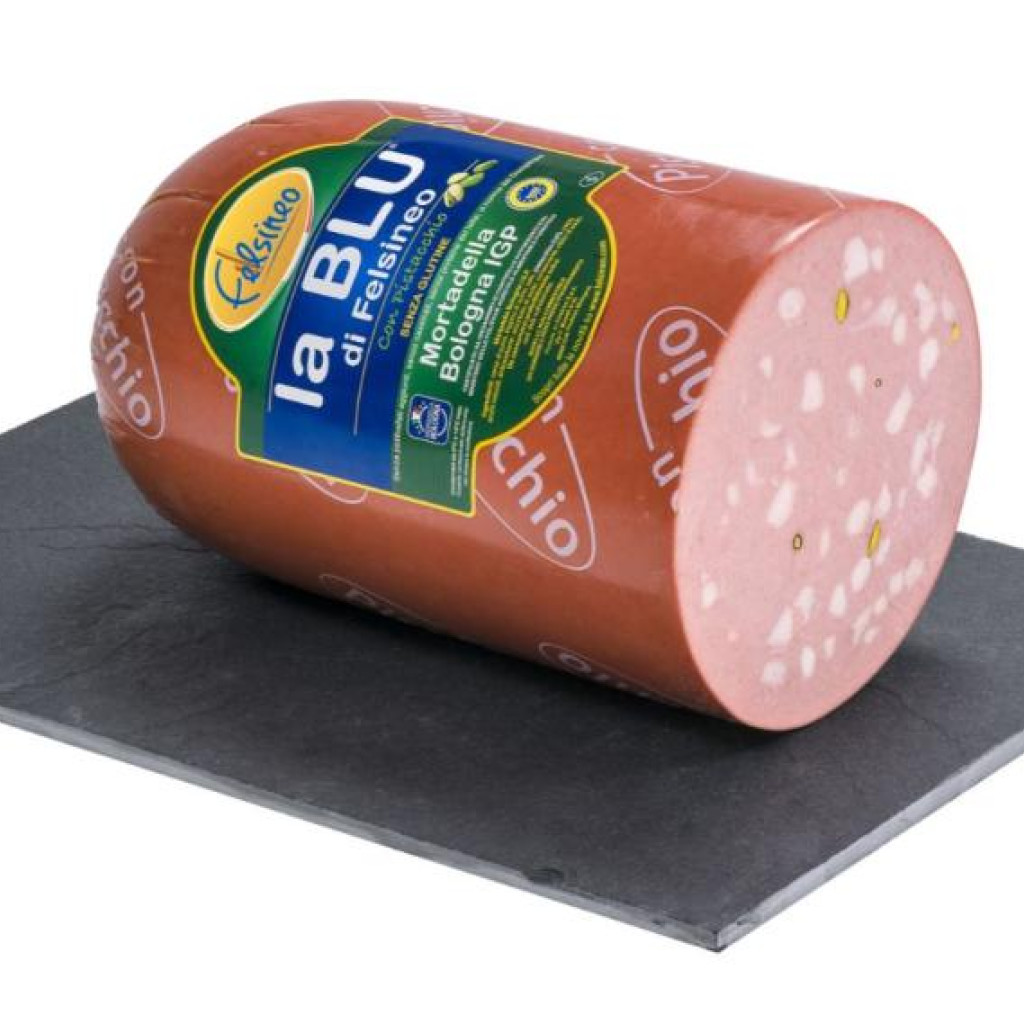 MORTADELLA C/PISTACCHIO BOLOGNA IGP BLU 1/2 7 KG